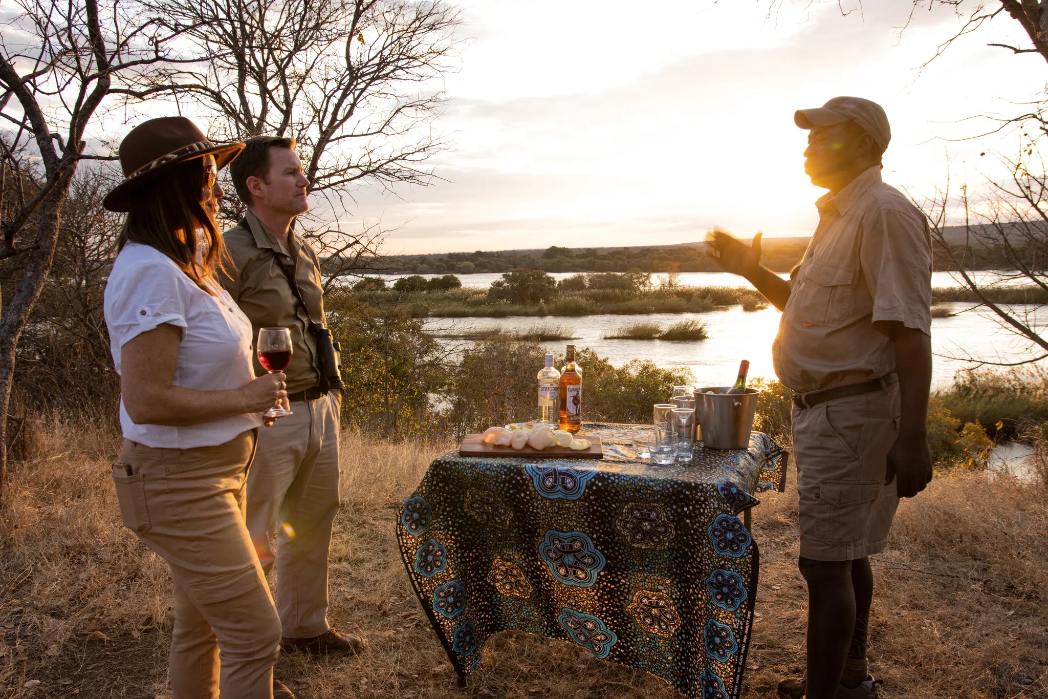 Sun Downers at Sian Simba River Lodge, Victoria Falls (Zimbabwe), Zimbabwe.