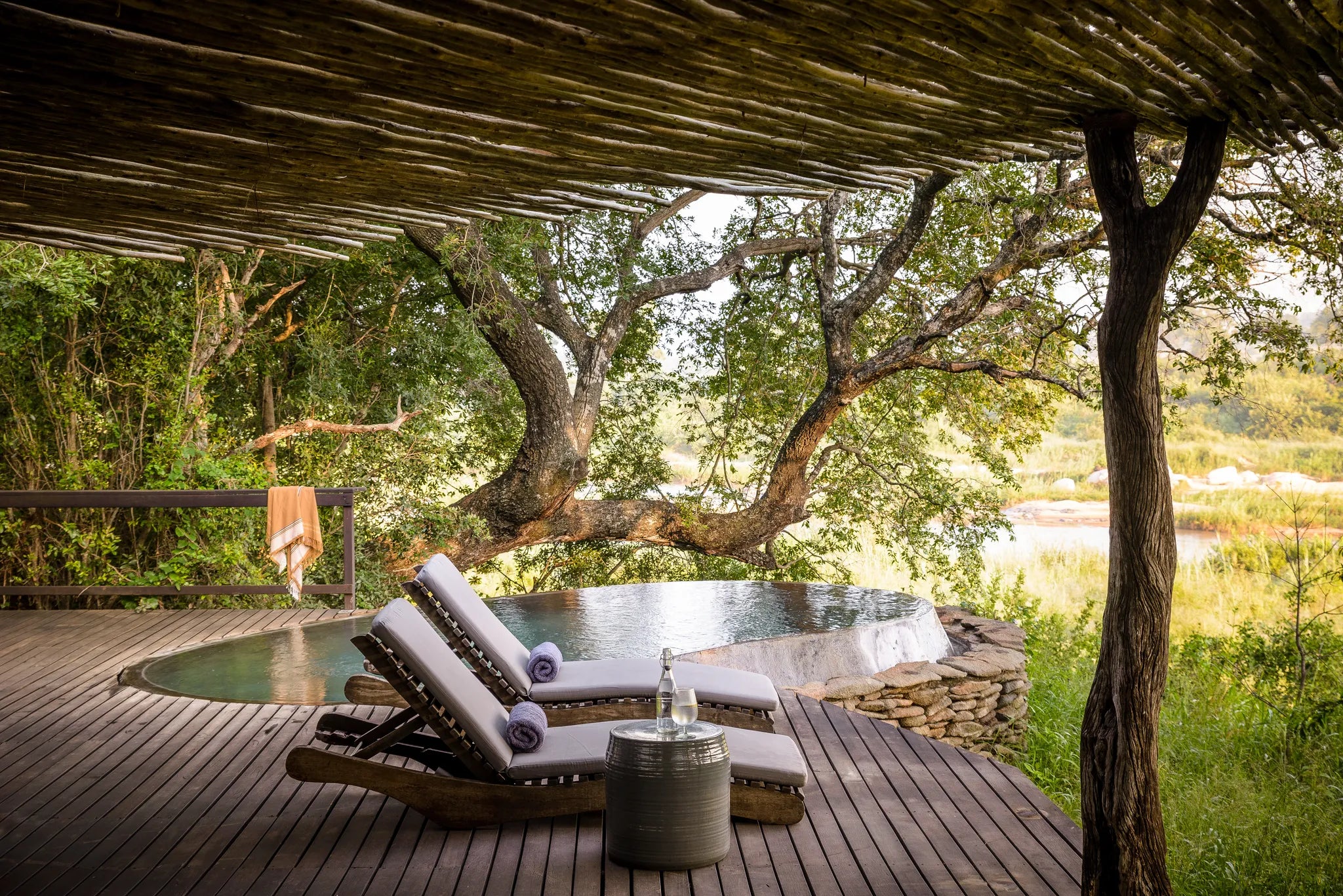 Singita Boulders Lodge at Singita Boulders Lodge, Sabi Sand Nature Reserve, South Africa.