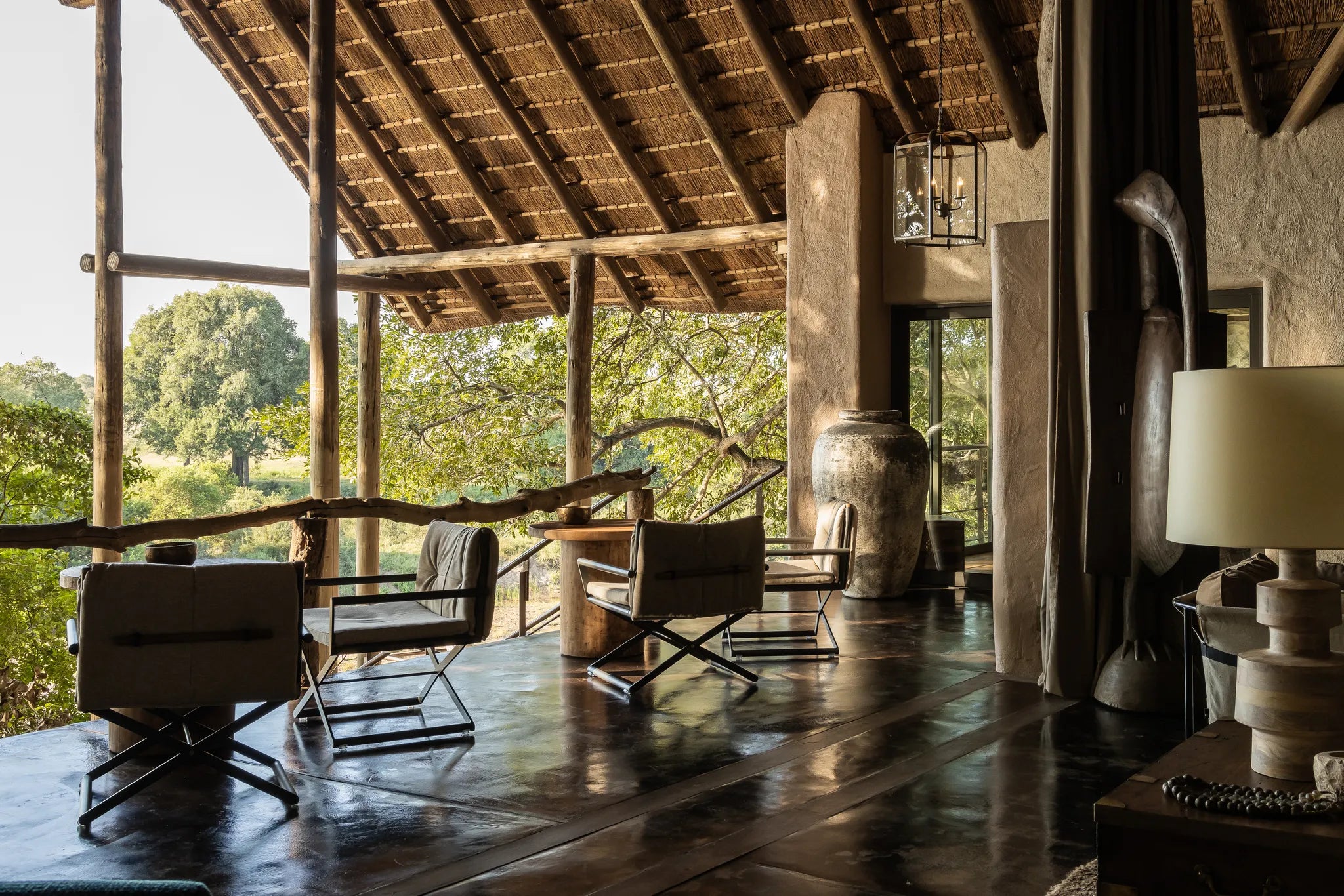 View from Lounge at Singita Ebony Lodge, Sabi Sand Nature Reserve, South Africa.