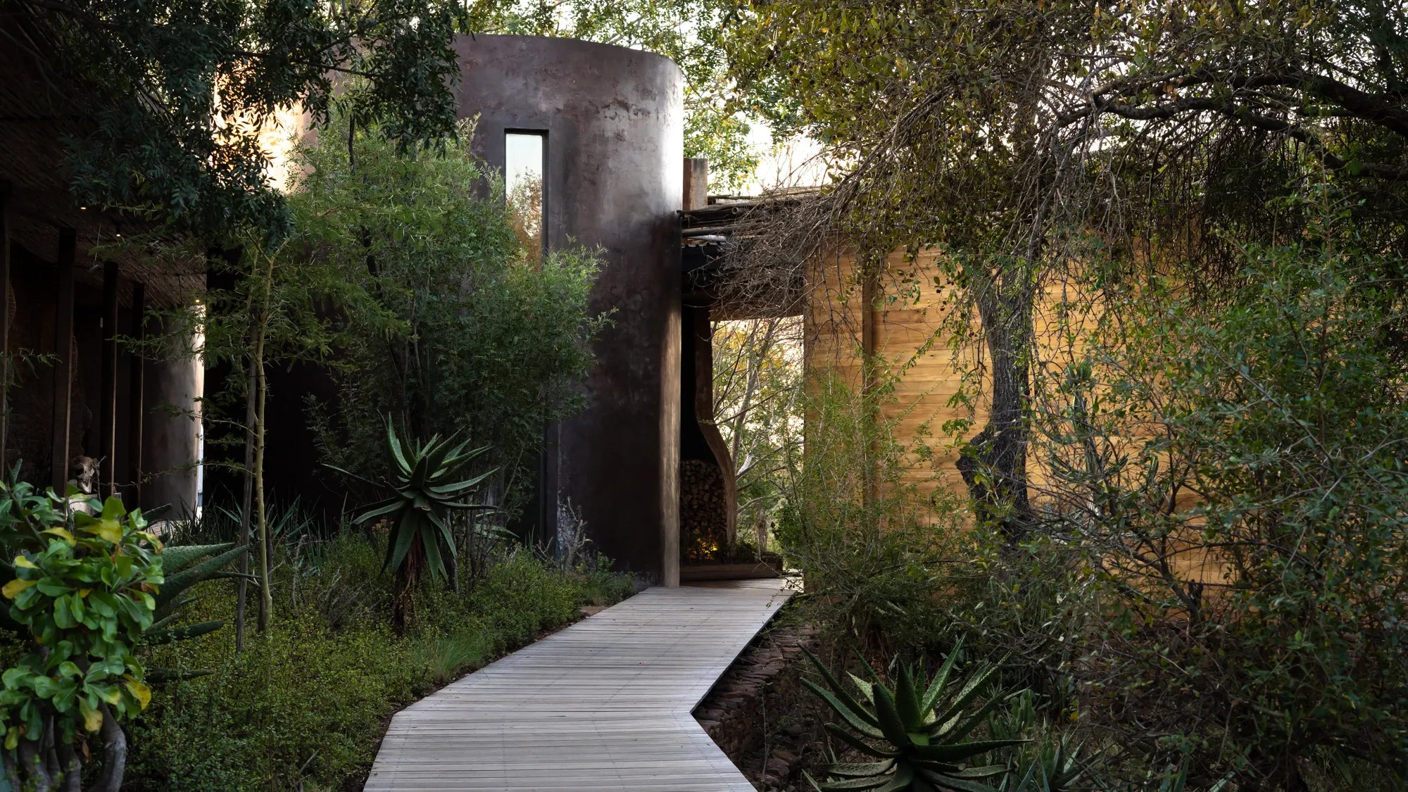Singita Lebombo Lodge Entrance Way at Singita Lebombo Lodge, Kruger National Park, South Africa.