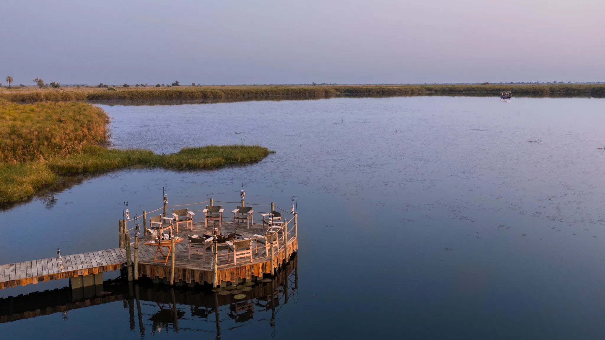 Sitatunga Private Island at Sitatunga Private Island, Ng12 Concession, Botswana.