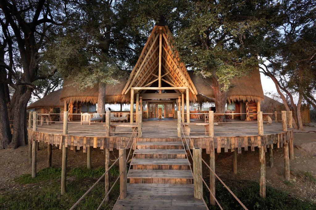 Sitatunga Private Island Main Area at Sitatunga Private Island, Ng12 Concession, Botswana.