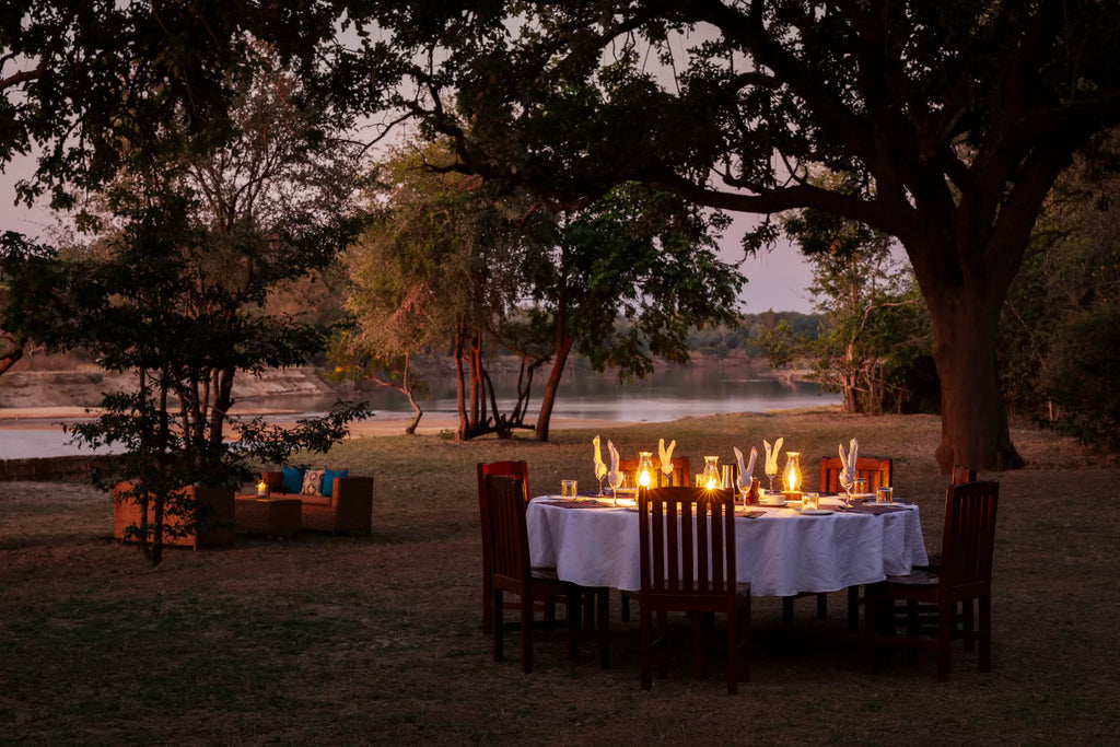 Takwela Camp at Takwela Camp, North Luangwa National Park, Zambia.