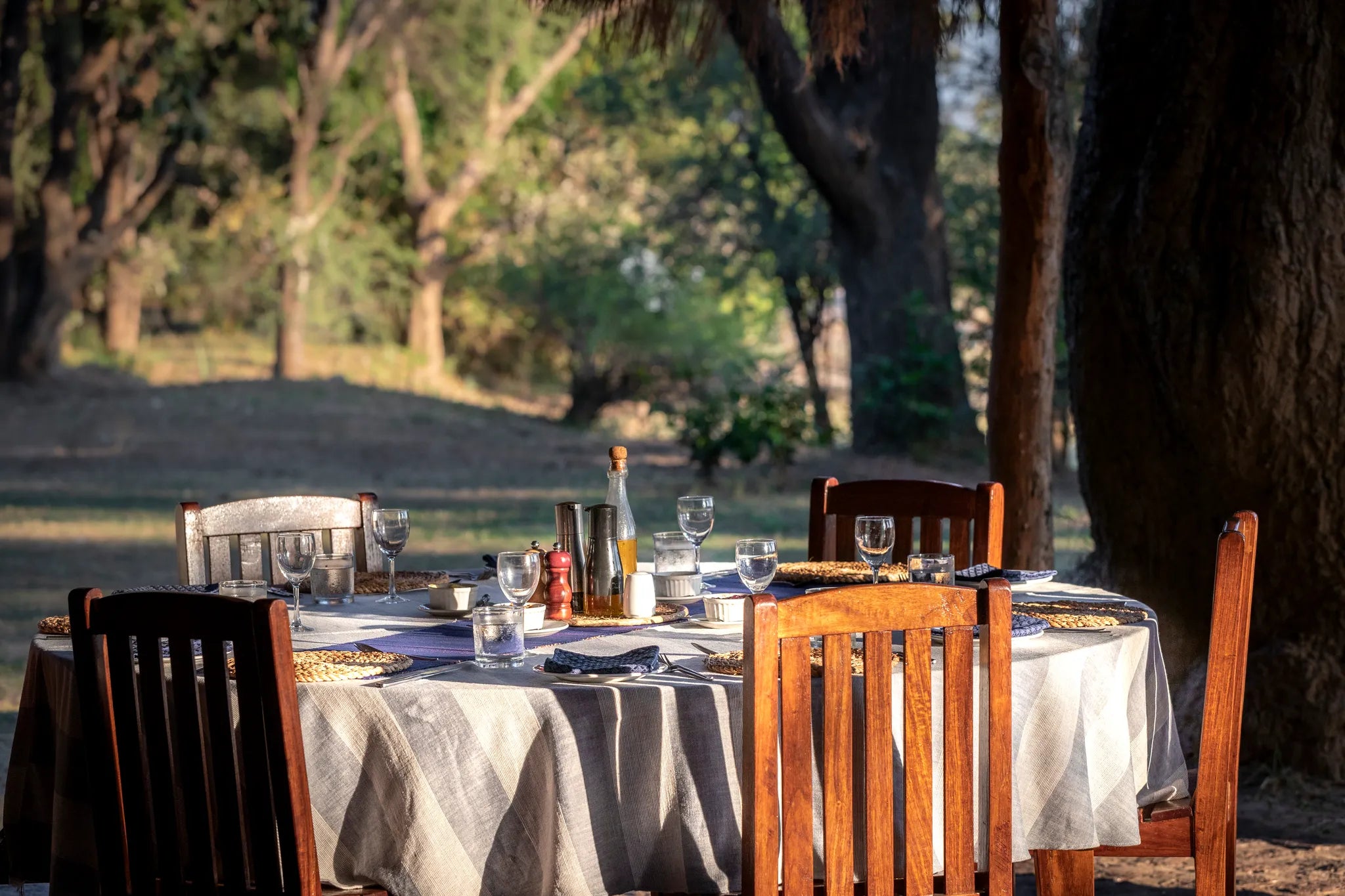 Takwela Camp at Takwela Camp, North Luangwa National Park, Zambia.