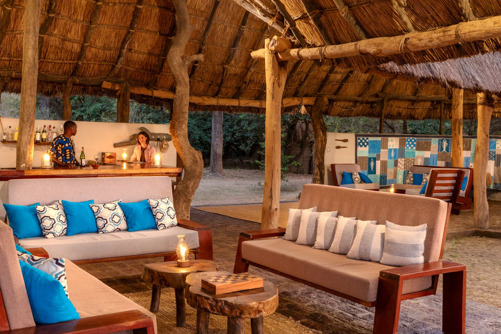 Takwela Camp at Takwela Camp, North Luangwa National Park, Zambia.