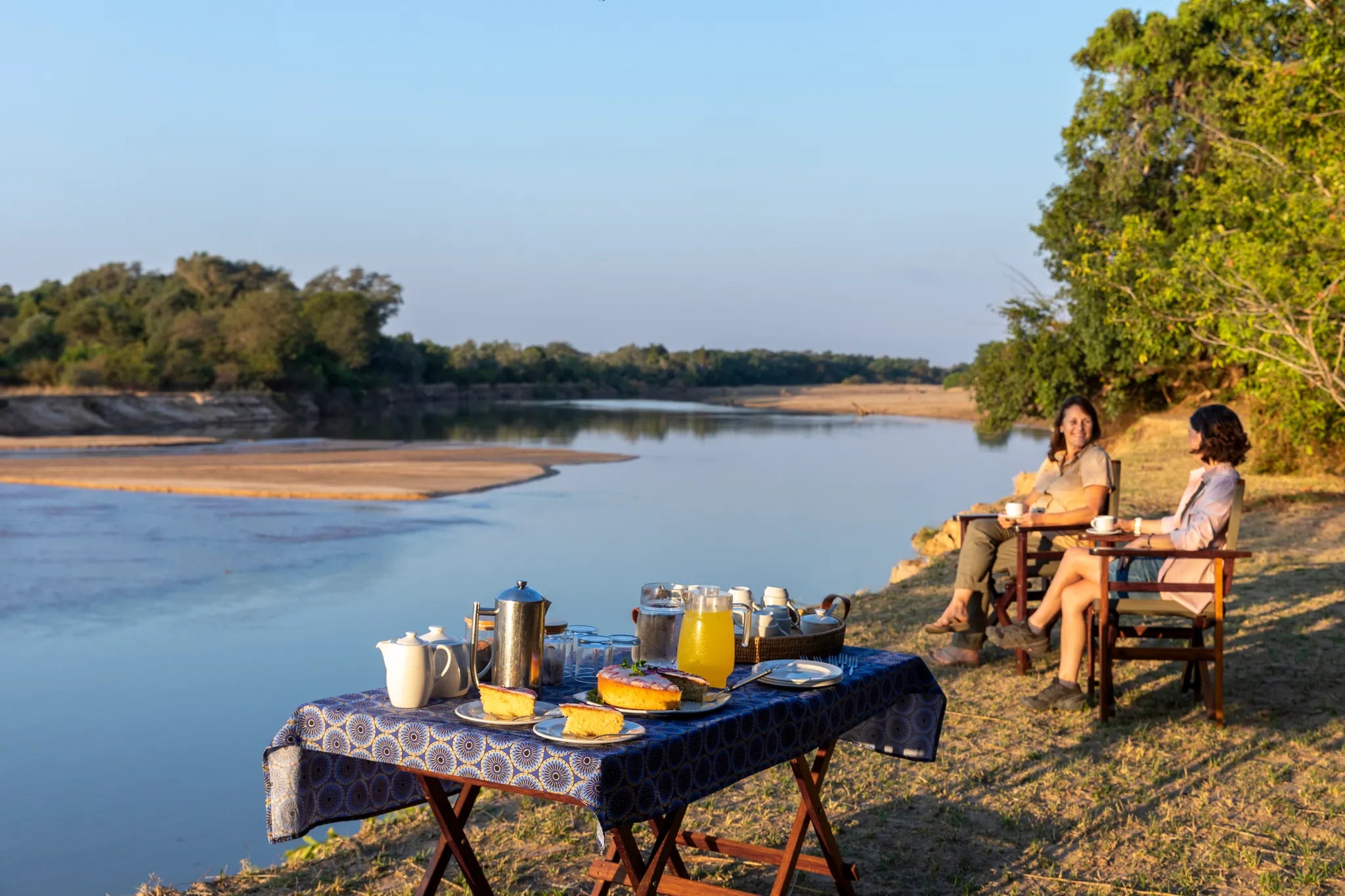 Takwela Camp at Takwela Camp, North Luangwa National Park, Zambia.