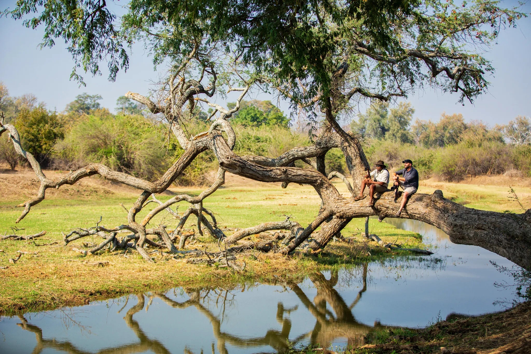 Activities at Tembo Plains Camp, Mana Pools National Park, Zimbabwe.