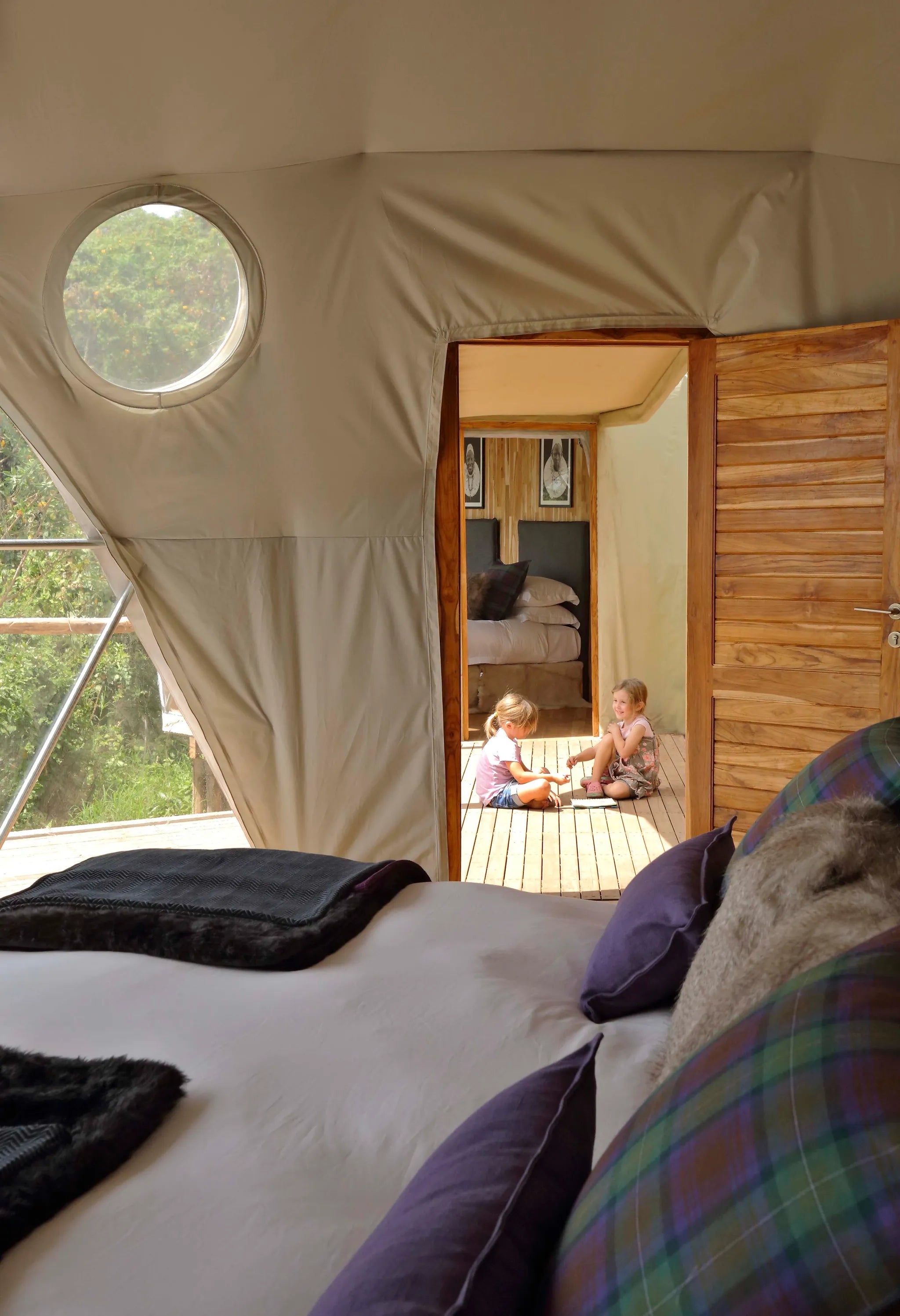 The Highlands - Family Dome at The Highlands, Ngorongoro Crater, Tanzania.