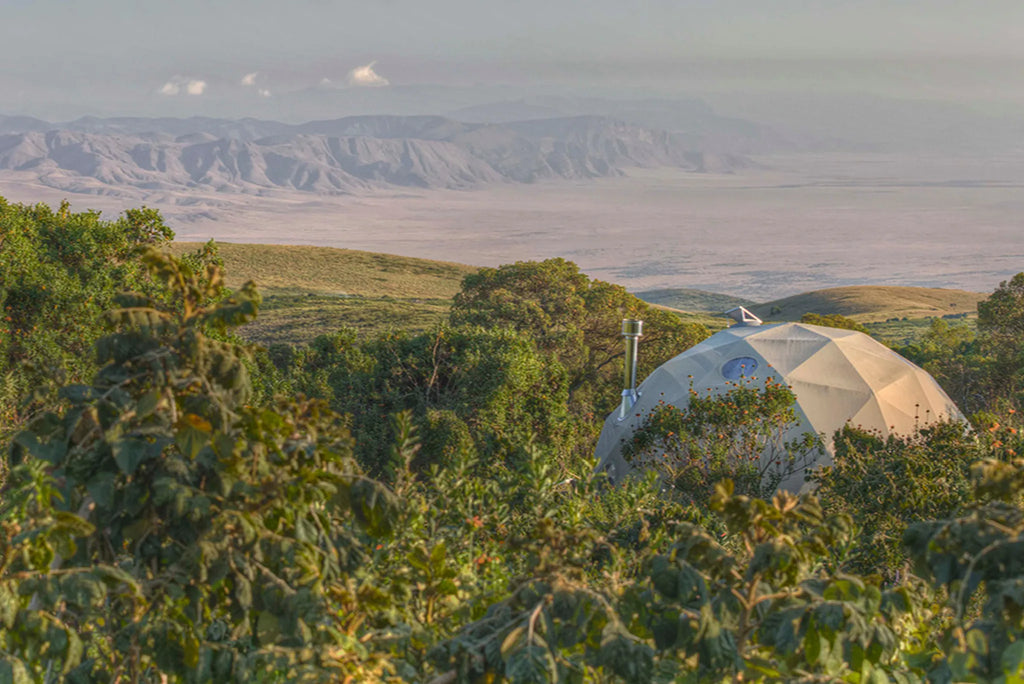 The Highlands - View of the Camp at The Highlands, Ngorongoro Crater, Tanzania.