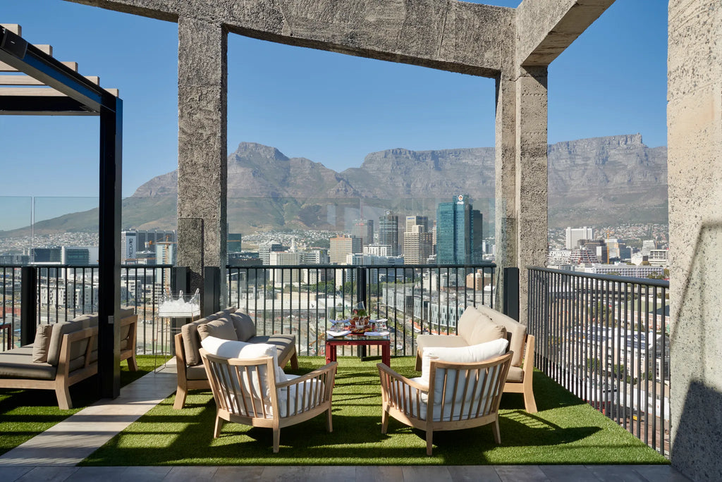 Rooftop Dining at The Silo Hotel, Cape Town, South Africa.