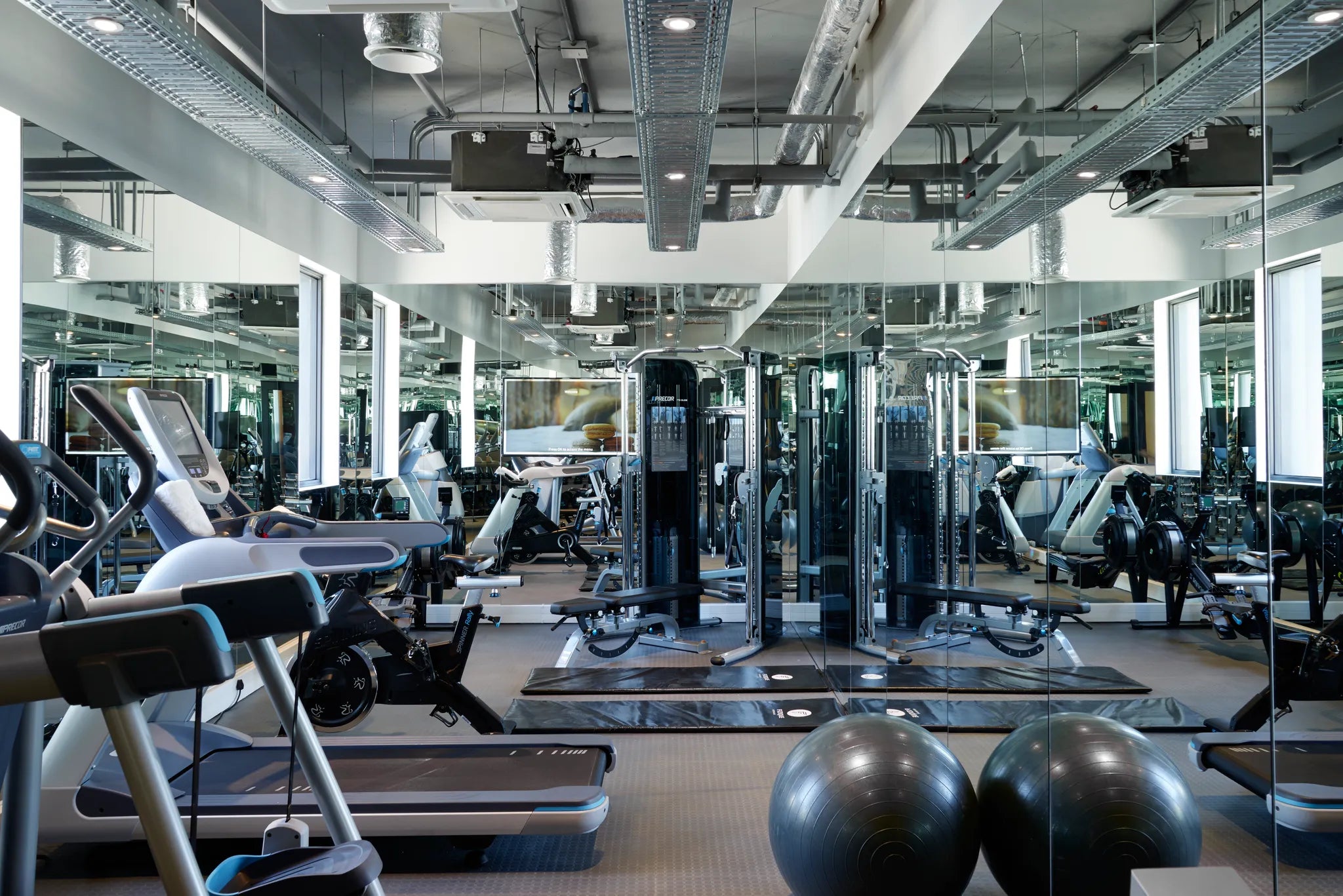 The Silo Gym at The Silo Hotel, Cape Town, South Africa.