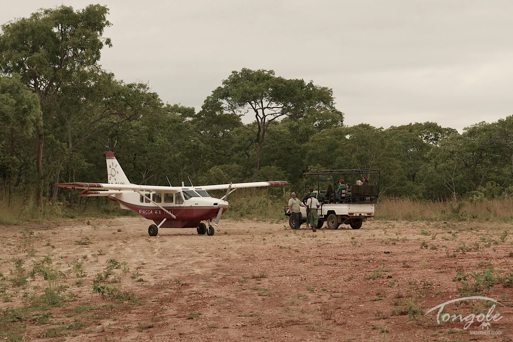 Airstrip at Tongole Wilderness Lodge, Nkhotakota, Malawi.