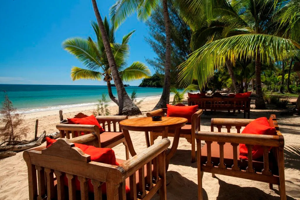 Beach Bar at VOI Amarina Hotel, Nosy Be, Madagascar.