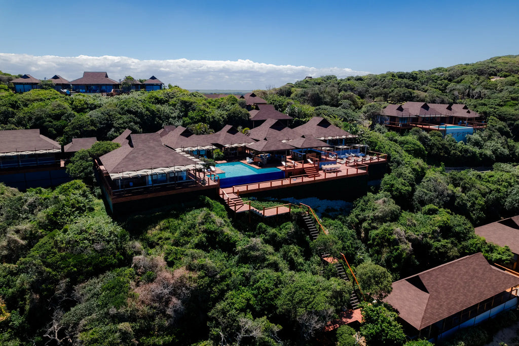 Luxury Private Villa birds eye view at White Pearl Resorts Ponta Mamoli, Ponta Mamoli, Mozambique.