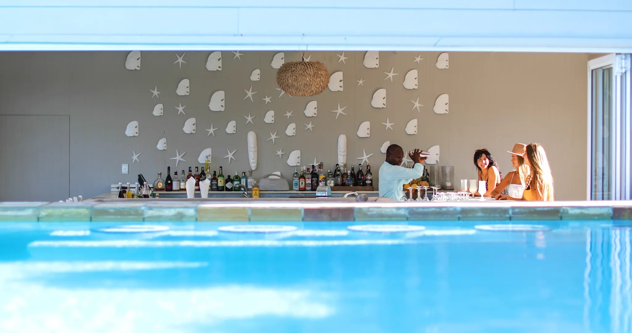 Pool Bar at White Pearl Resorts Ponta Mamoli, Ponta Mamoli, Mozambique.