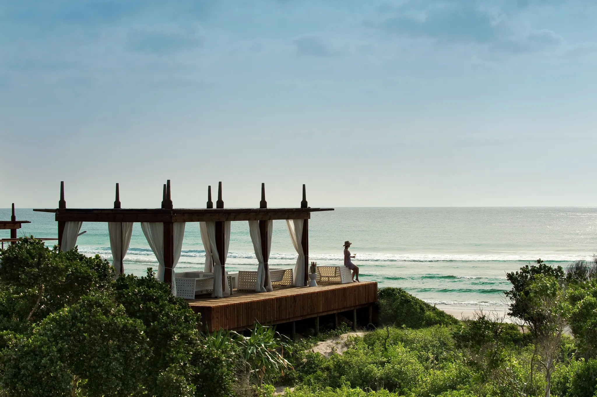 View of Coastline at White Pearl Resorts Ponta Mamoli, Ponta Mamoli, Mozambique.