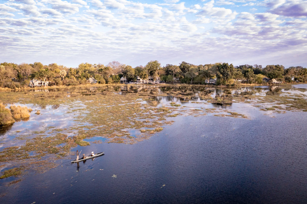Wilderness Abu Camp at Wilderness Abu Camp, Okavango Delta, Botswana.