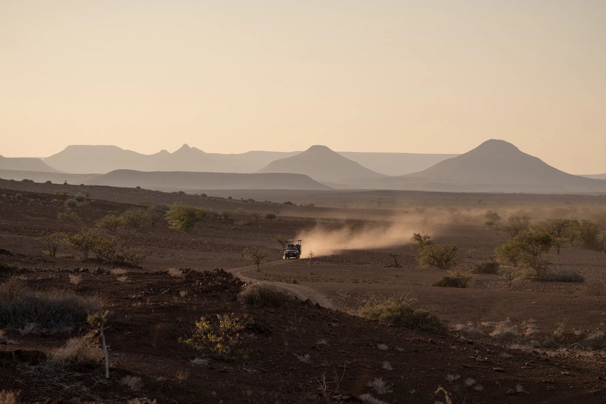 Wilderness Desert Rhino Camp at Wilderness Desert Rhino Camp, Palmwag, Namibia.