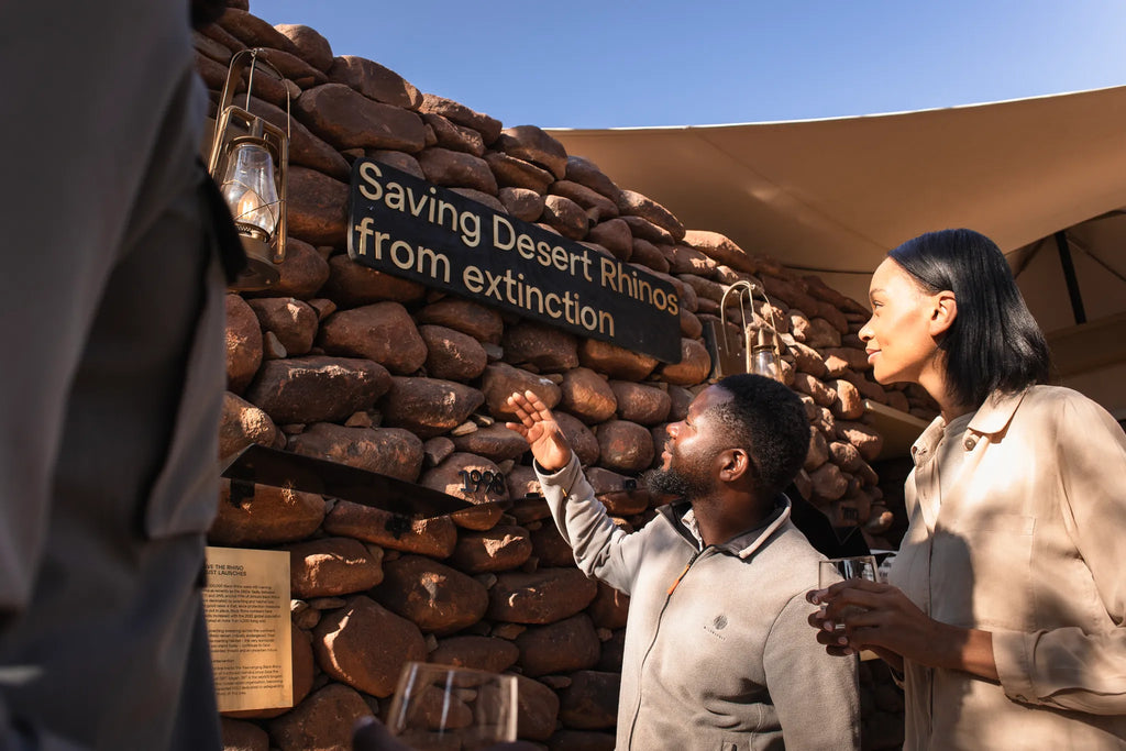 Wilderness Desert Rhino Camp at Wilderness Desert Rhino Camp, Palmwag, Namibia.
