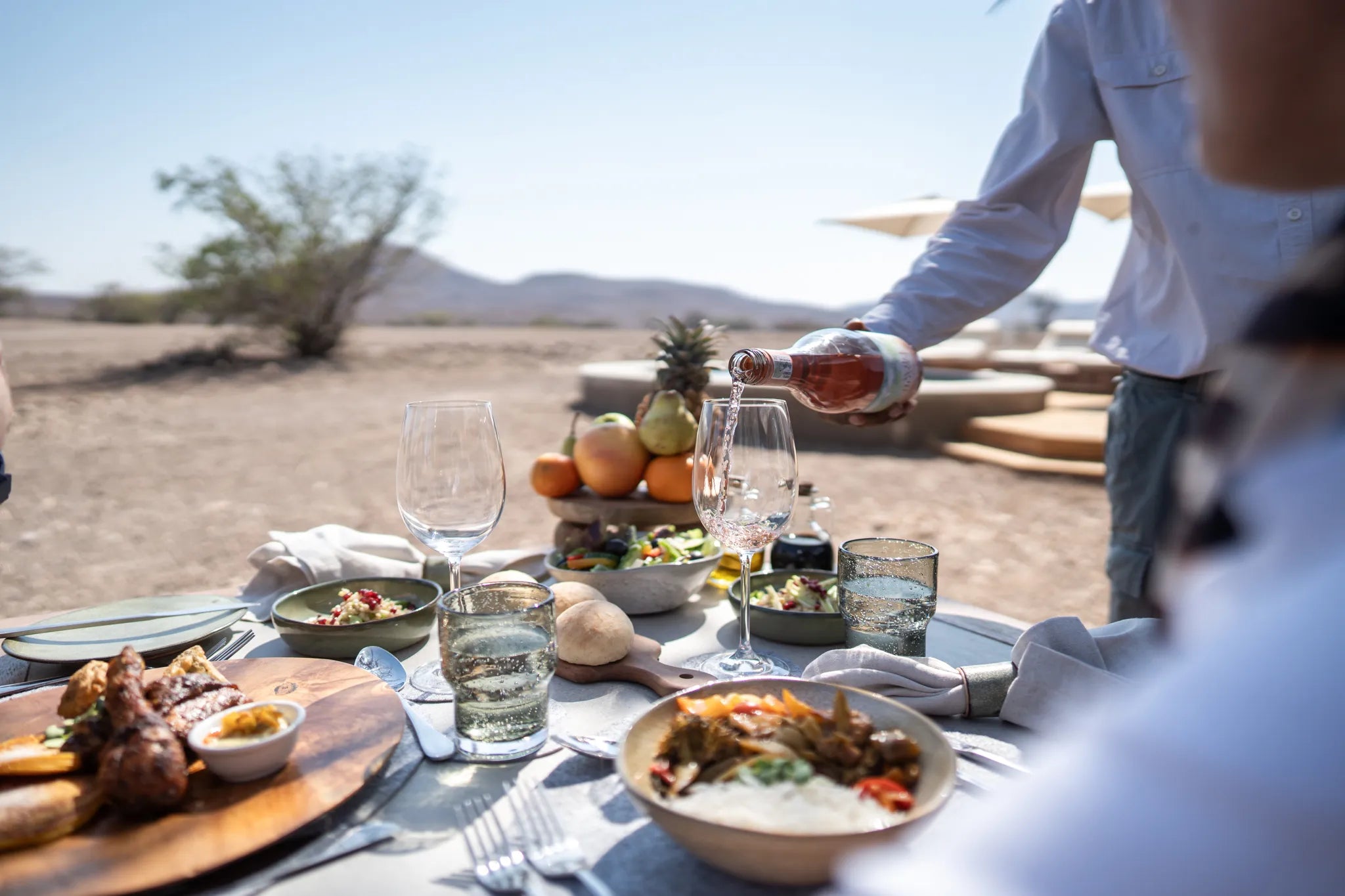 Wilderness Desert Rhino Camp at Wilderness Desert Rhino Camp, Palmwag, Namibia.