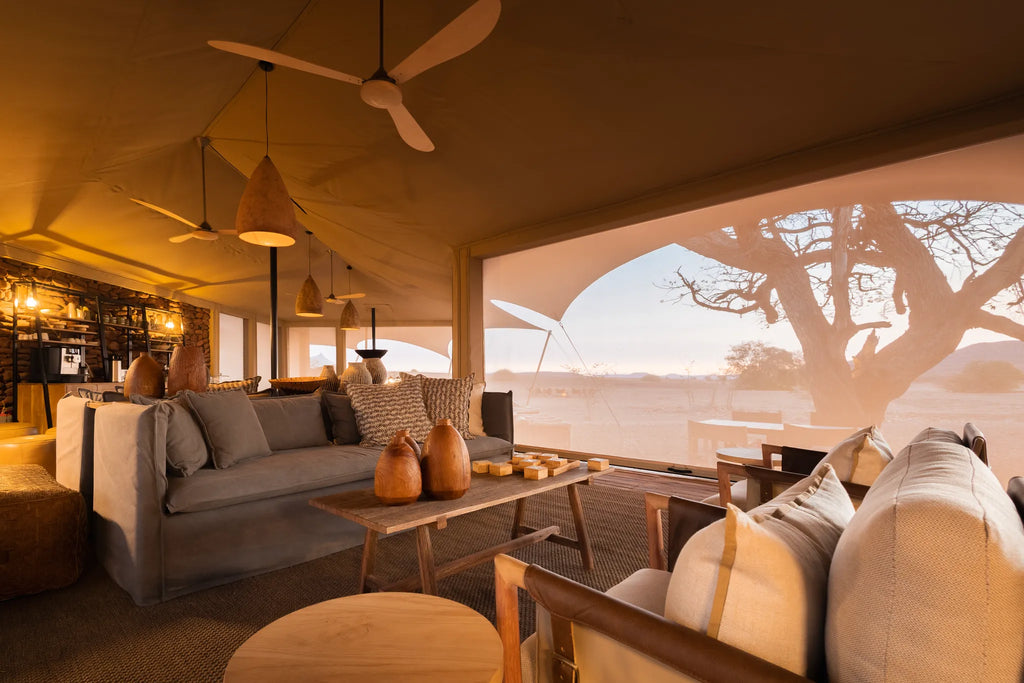 Wilderness Desert Rhino Camp at Wilderness Desert Rhino Camp, Palmwag, Namibia.