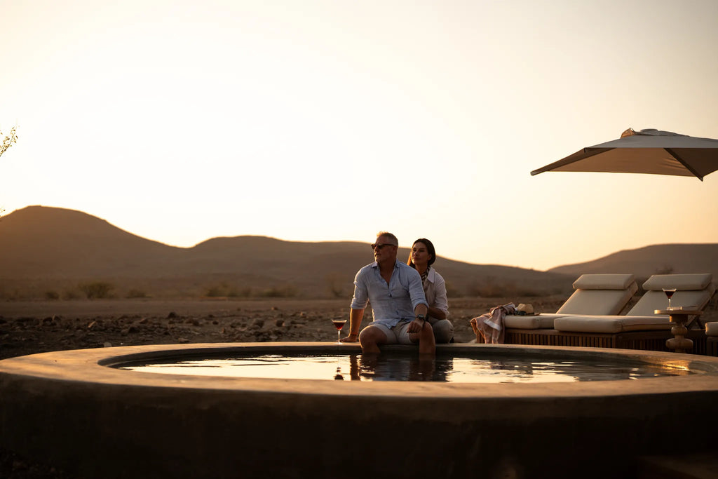 Wilderness Desert Rhino Camp at Wilderness Desert Rhino Camp, Palmwag, Namibia.