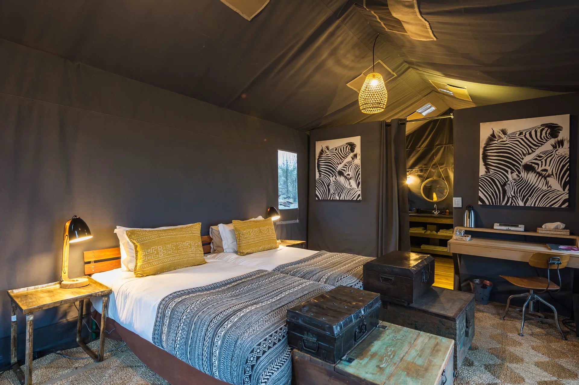 Wilderness Linyanti Tented Camp at Wilderness Linyanti Tented Camp, Linyanti Concession, Botswana.