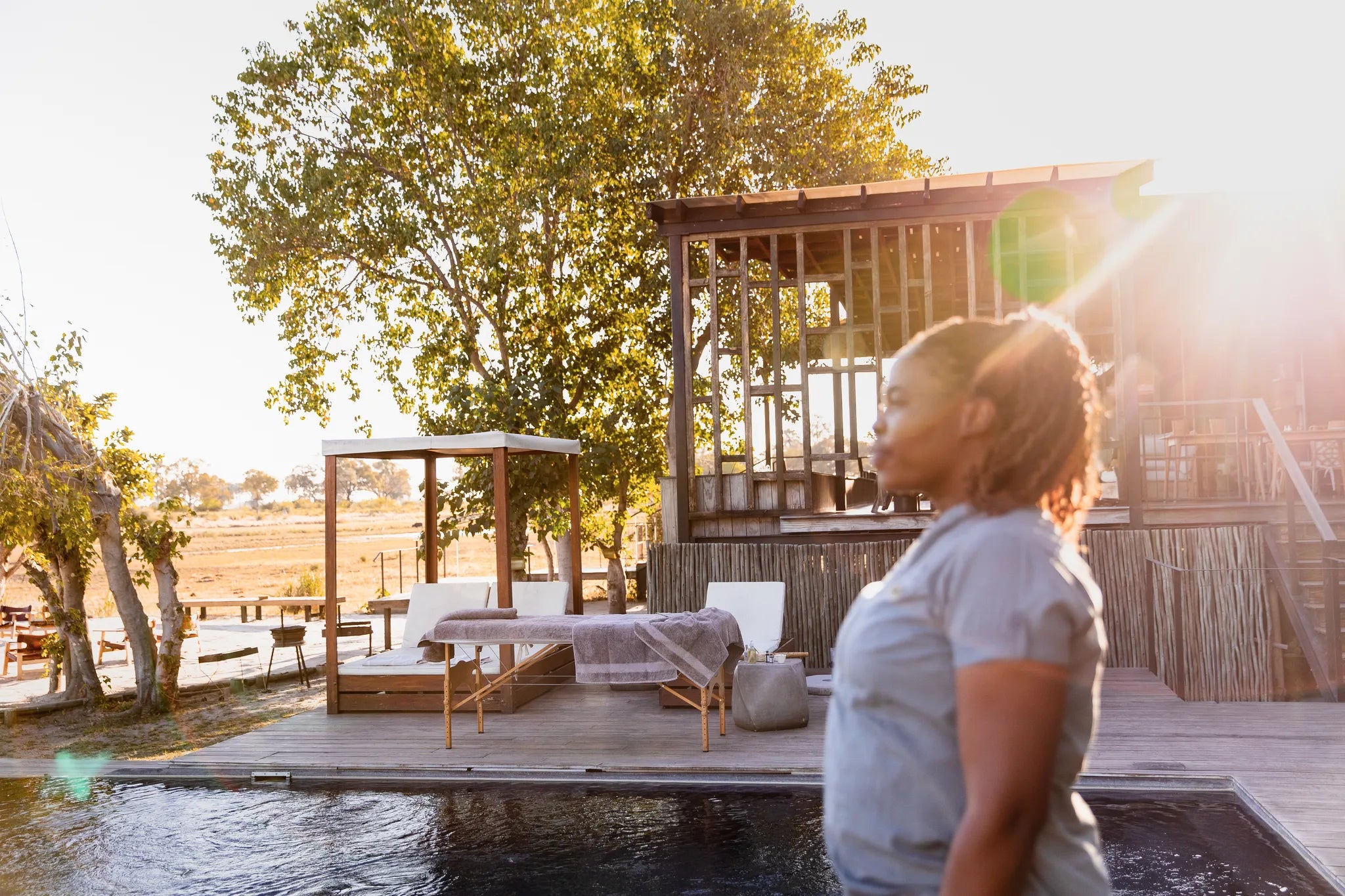 Wilderness Qorokwe at Wilderness Qorokwe, Okavango Delta, Botswana.