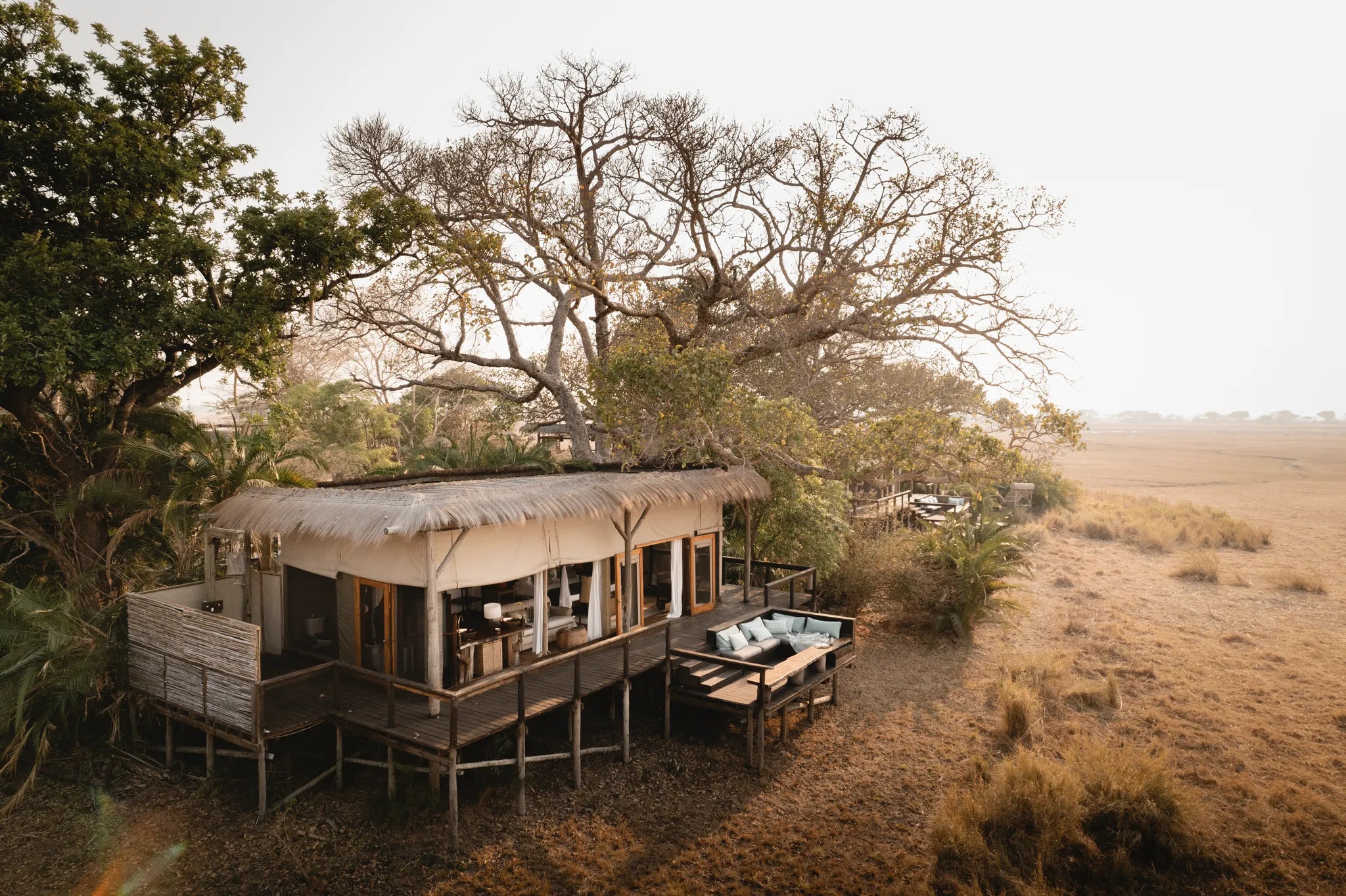 Wilderness Shumba Camp at Wilderness Shumba, Northern Kafue, Zambia.