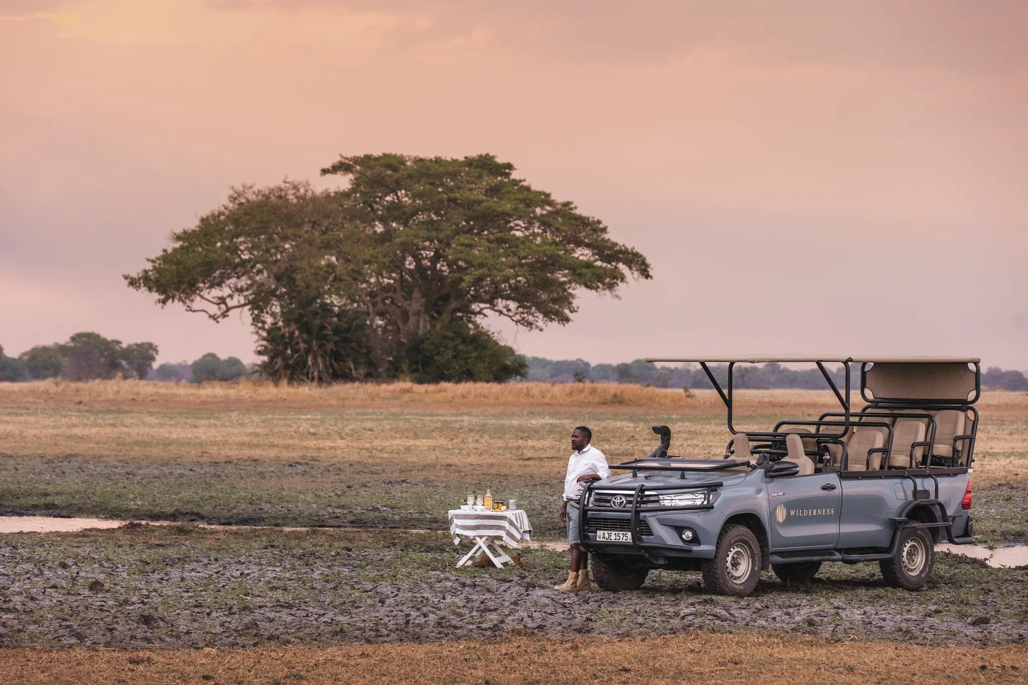 Sundowners out in the plains are the best way to take in the vastness of the Plains in the glorious twilight. at Wildernes...