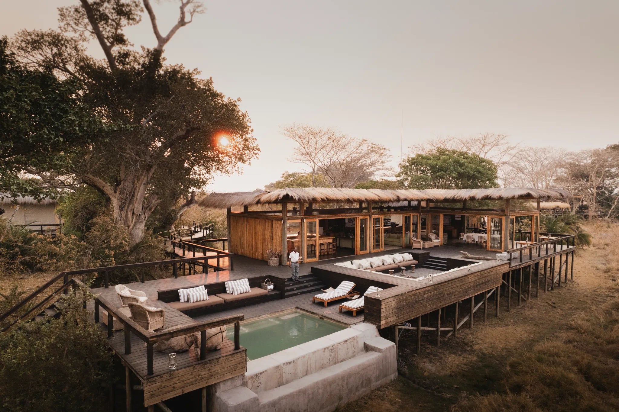 Wilderness Shumba Camp at Wilderness Shumba, Northern Kafue, Zambia.