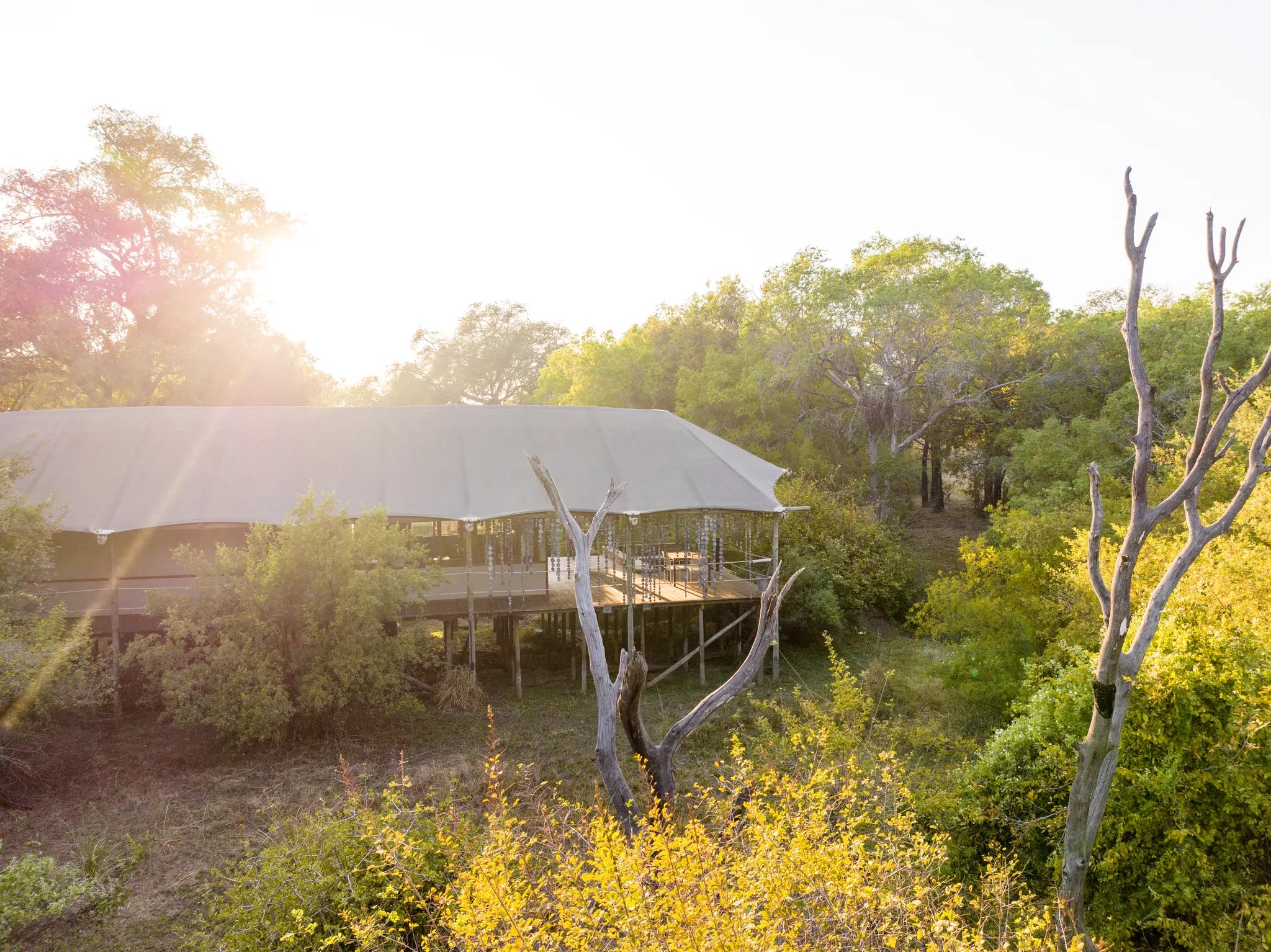 Toka Leya Camp at Wilderness Toka Leya, Livingstone, Zambia.