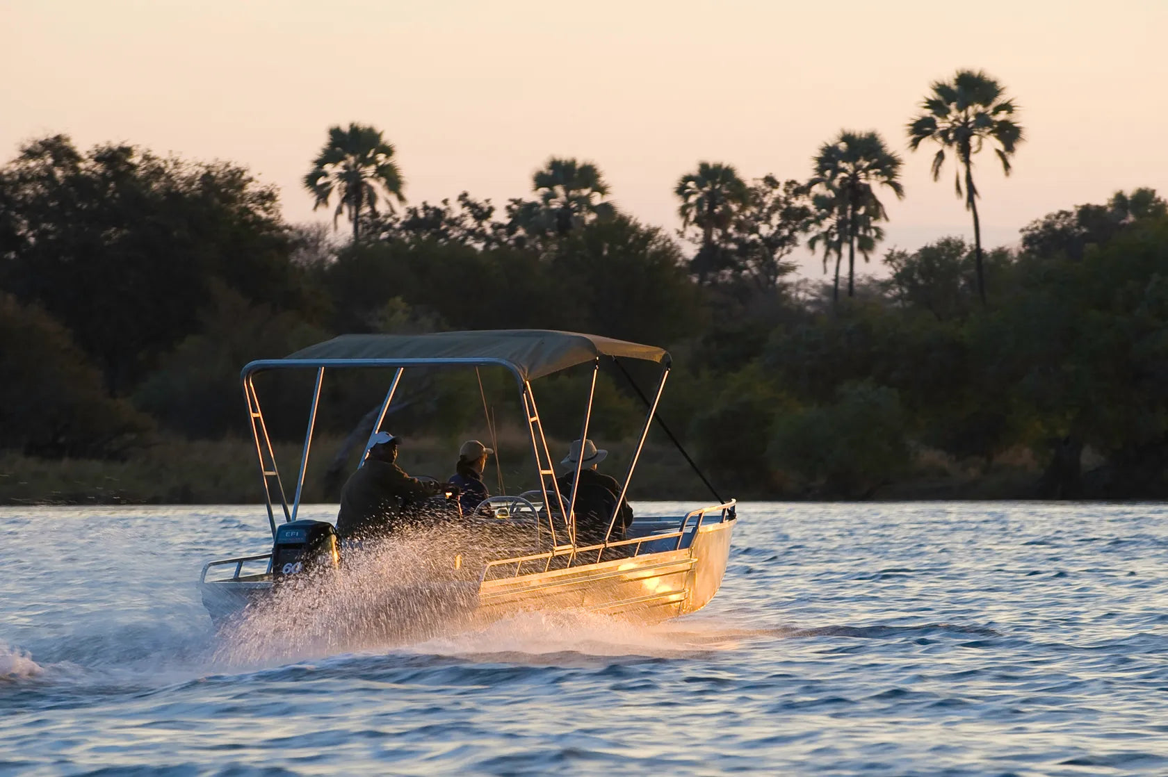 Toka Leya Camp at Wilderness Toka Leya, Livingstone, Zambia.