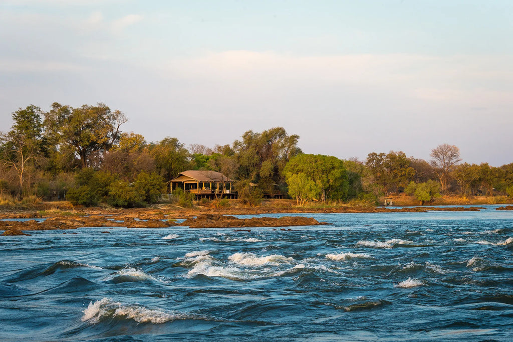 Toka Leya Camp at Wilderness Toka Leya, Livingstone, Zambia.