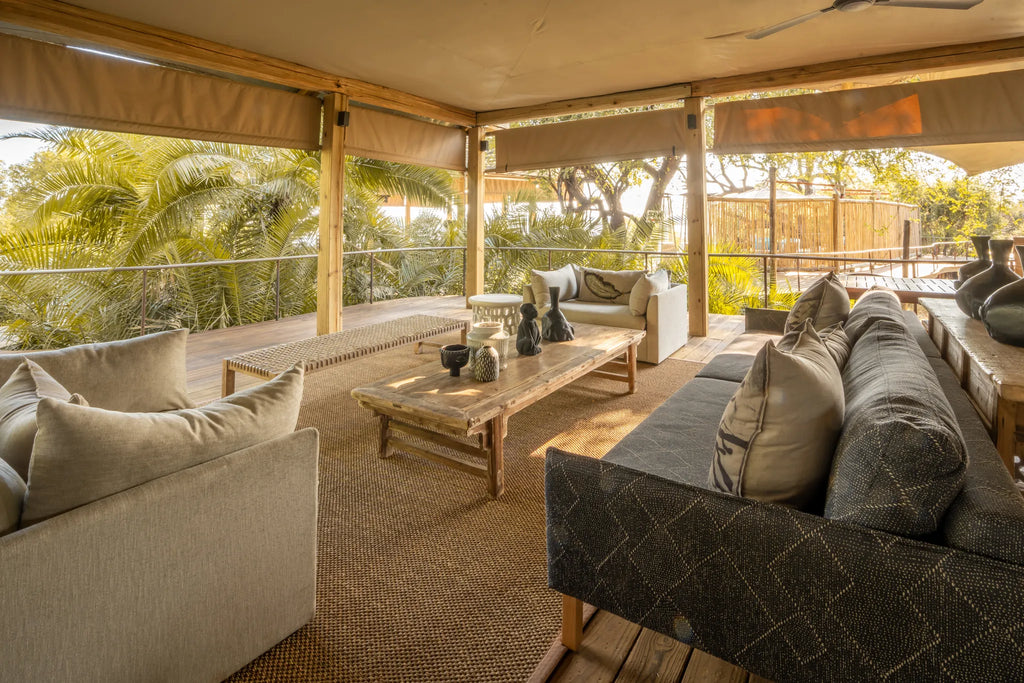 Toka Leya Camp at Wilderness Toka Leya, Livingstone, Zambia.