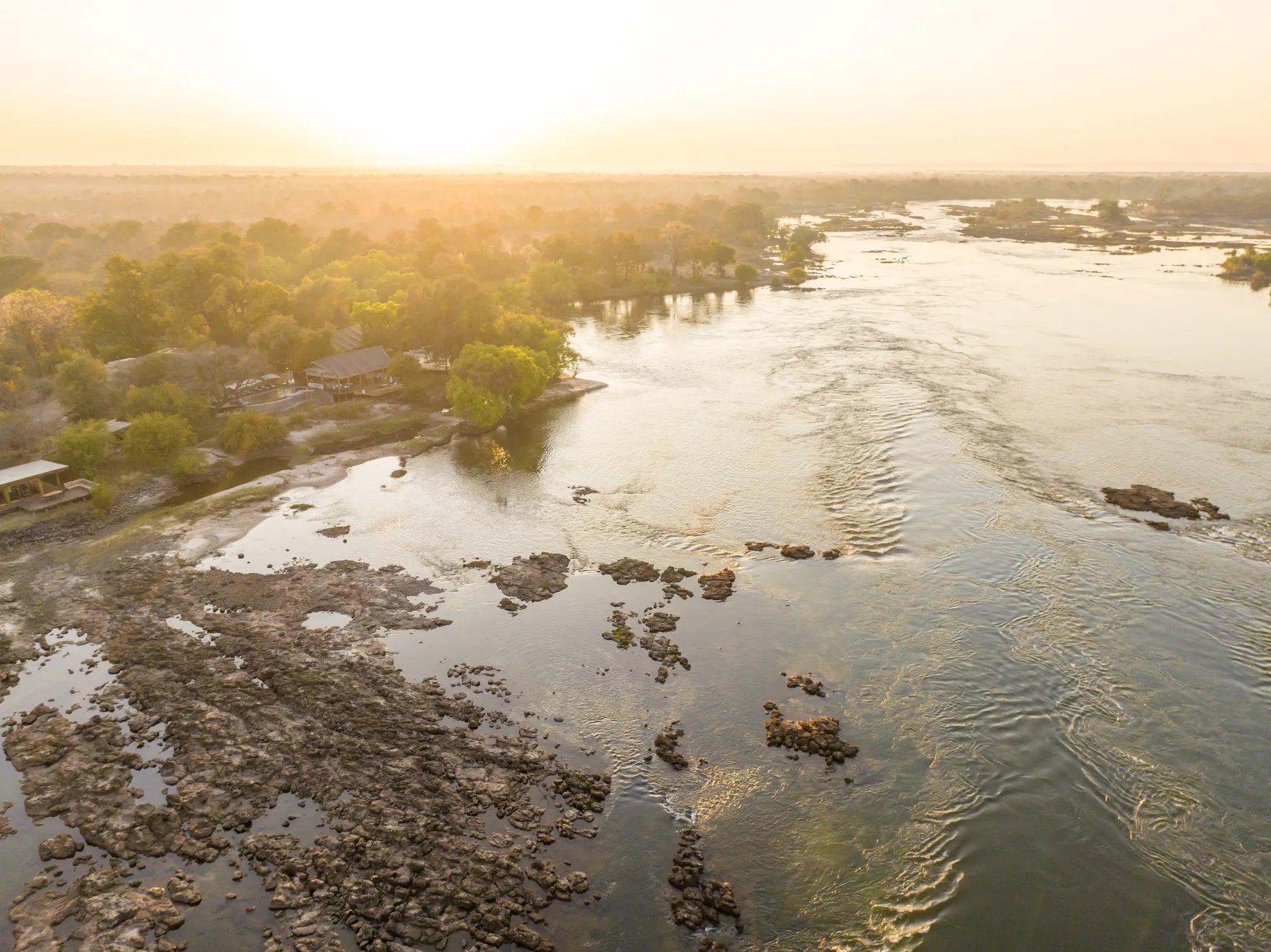 Toka Leya Camp at Wilderness Toka Leya, Livingstone, Zambia.