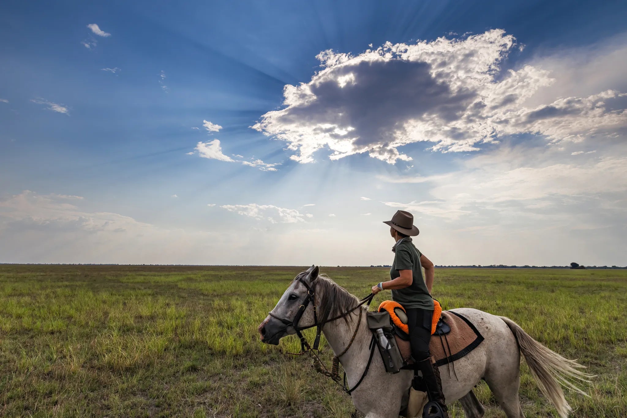 Morning has broken! at Zambian Horseback Safaris, Upper Zambezi, Zambia.