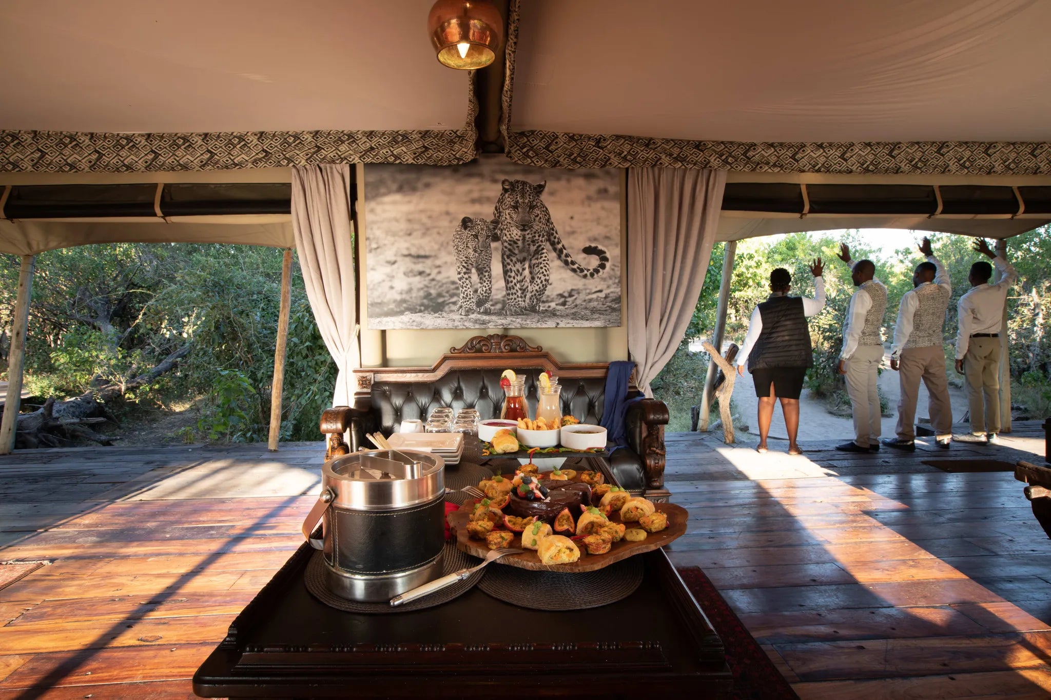 Zarafa Camp - Main area at Zarafa Camp, Selinda Reserve, Botswana.