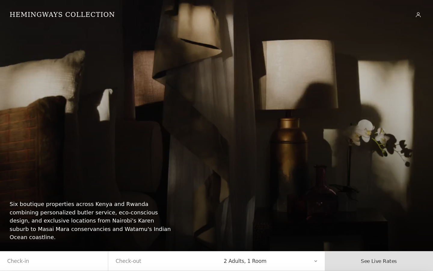 Hemingways homepage
